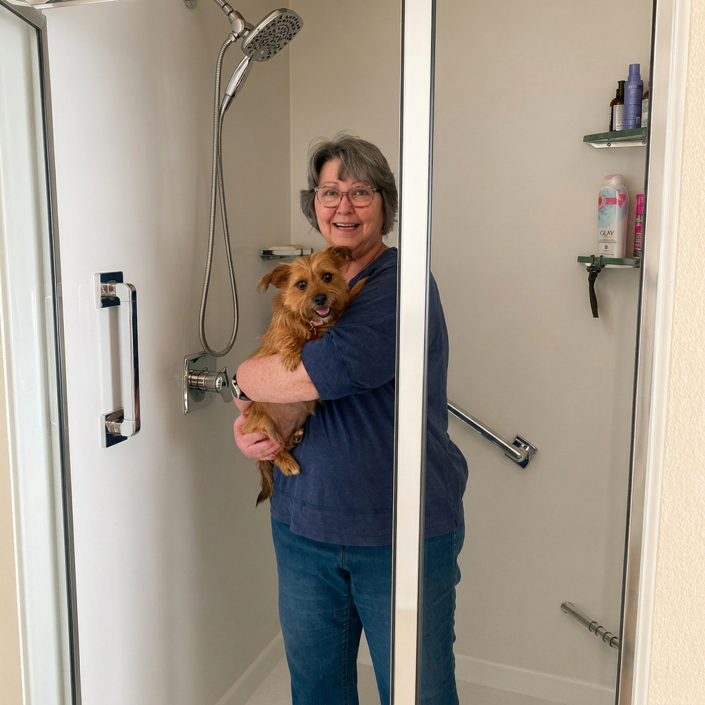 Happy client 4 in their new shower